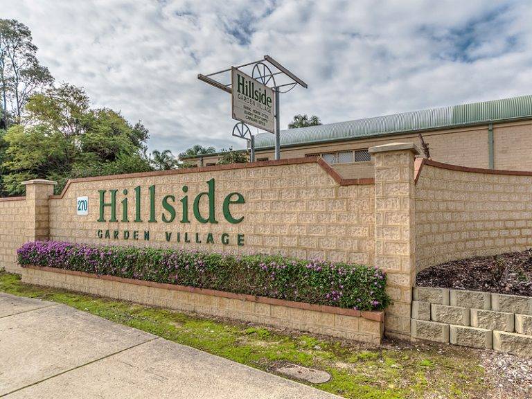 Hillside Garden Village - Front Sign